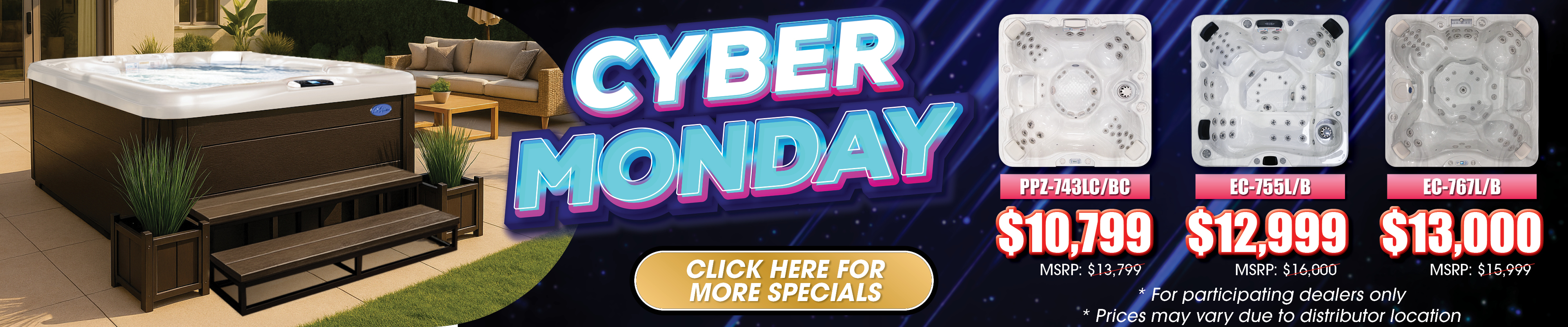 Calspas hot tub being used in a family setting - Utica